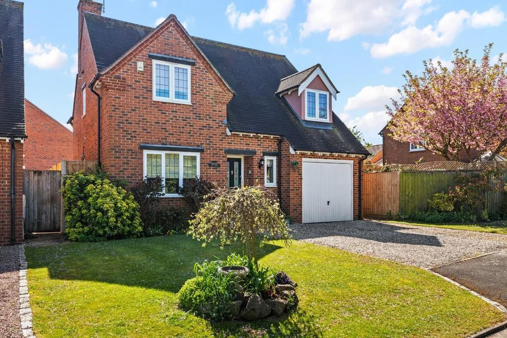 Residential house exterior, illustrating home security