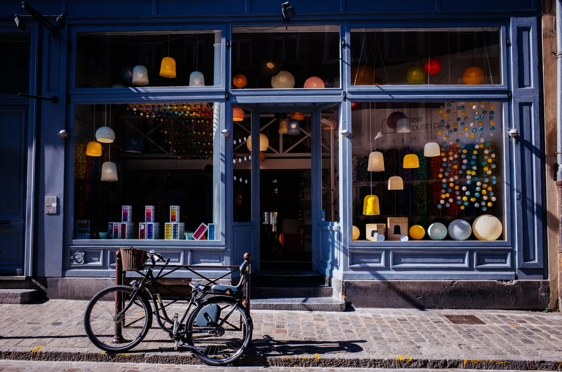 Retail property, illustrating shop security